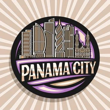 Vector logo for Panama City Stock Illustration