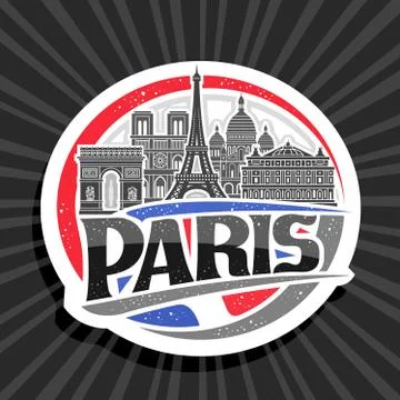 Vector logo for Paris Stock Illustration