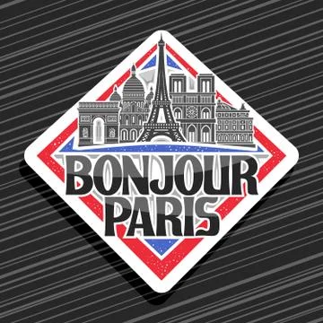 Vector logo for Paris Stock Illustration