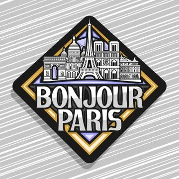 Vector logo for Paris Stock Illustration