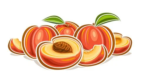 Vector logo for Peach 스톡 일러스트