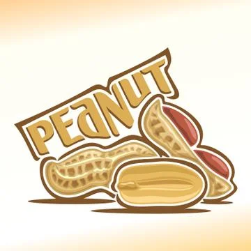 Vector logo for peanut Stock Illustration
