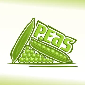 Vector logo for peas Stock Illustration