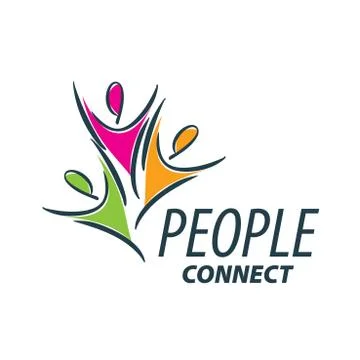Vector logo people Stock Illustration