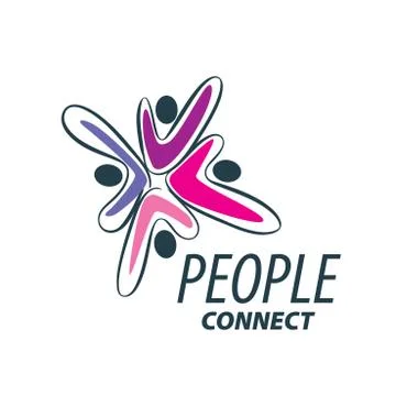 Vector logo people Stock Illustration