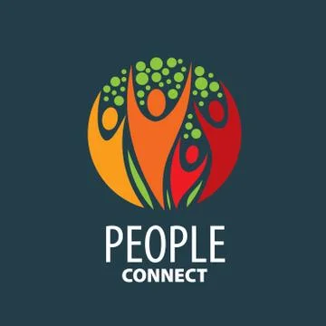 Vector logo people Stock Illustration