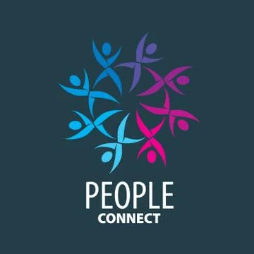 Vector logo people Stock Illustration