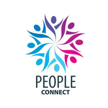 Vector logo people Stock Illustration