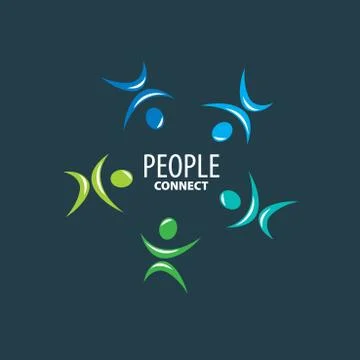 Vector logo people Stock Illustration