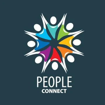 Vector logo people Stock Illustration