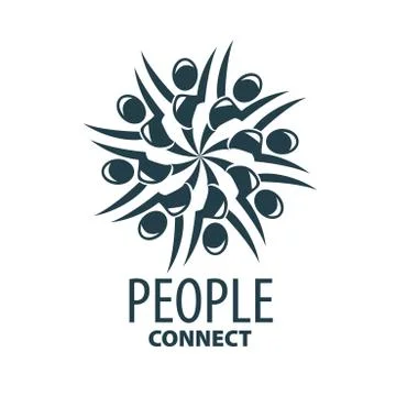 Vector logo people Stock Illustration