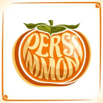 Vector logo for Persimmon Stock Illustration