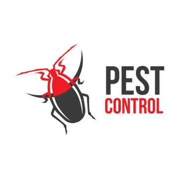 Vector logo for pest and insect control company Stock Illustration