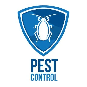 Vector logo for pest and insect control company Stock Illustration