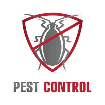Vector logo for pest and insect control company Stock Illustration