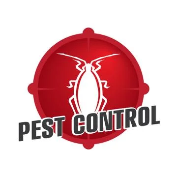 Vector logo for pest and insect control company Stock Illustration