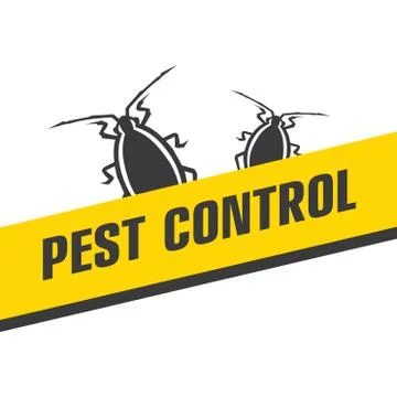 Vector logo for pest and insect control company Stock Illustration