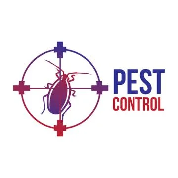 Vector logo for pest and insect control company Illustrazione stock