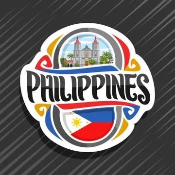 Vector logo for Philippines Ilustración de archivo