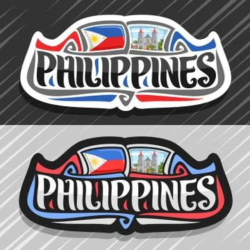 Vector logo for Philippines Ilustración de archivo