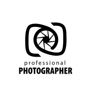 Vector logo for photographer Stock Illustration