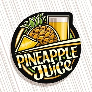 Vector logo for Pineapple Juice Stock Illustration