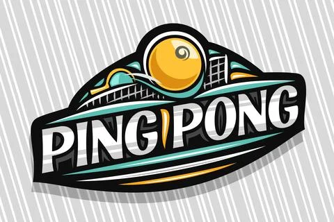 Vector logo for Ping Pong Stock Illustration