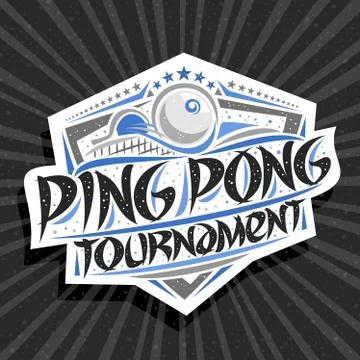 Vector logo for Ping Pong Tournament Stock Illustration