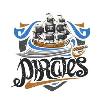 Vector logo for Pirate Party Stock Illustration