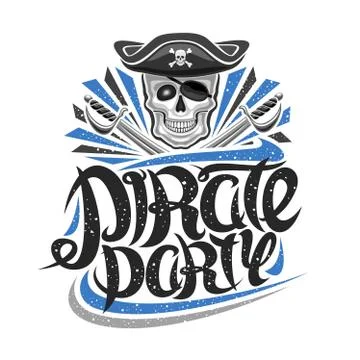 Vector logo for Pirate Party Stock Illustration