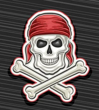Vector logo for Pirate Skull Stock-Illustration