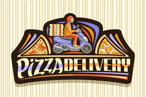 Vector logo for Pizza Delivery Illustrazione stock