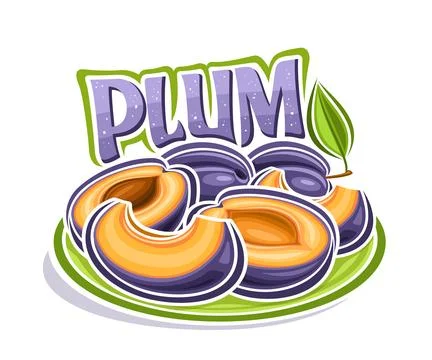 Vector logo for Plum 스톡 일러스트