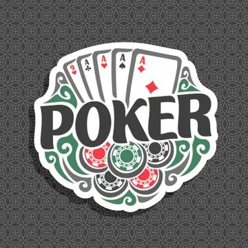 Vector logo for Poker Stock Illustration