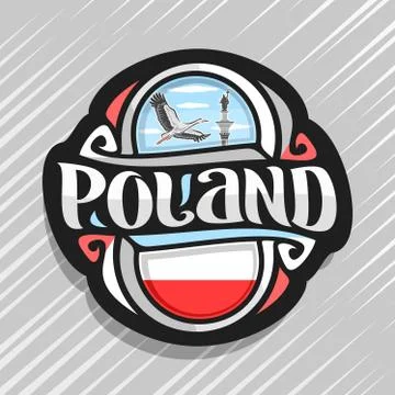Vector logo for Poland Stock-Illustration