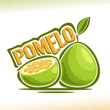 Vector logo for Pomelo Fruit Stock Illustration