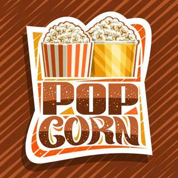 Vector logo for Pop Corn Stock Illustration