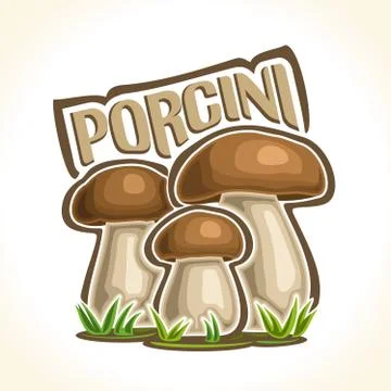 Vector logo for Porcini Stock Illustration
