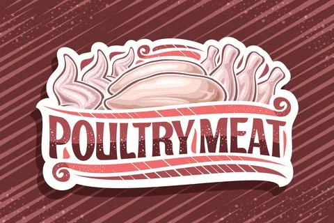 Vector logo for Poultry Meat Stock Illustration