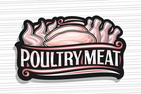 Vector logo for Poultry Meat Stock Illustration