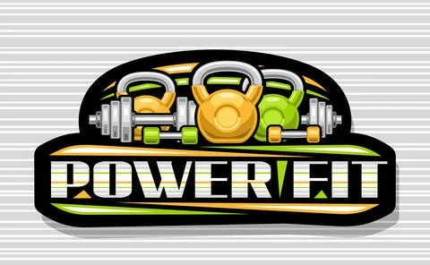 Vector logo for Power Fit Stock Illustration