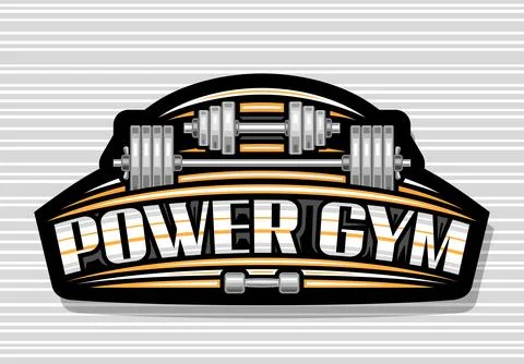 Vector logo for Power Gym Stock Illustration