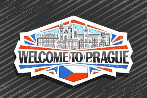 Vector logo for Prague Stock Illustration