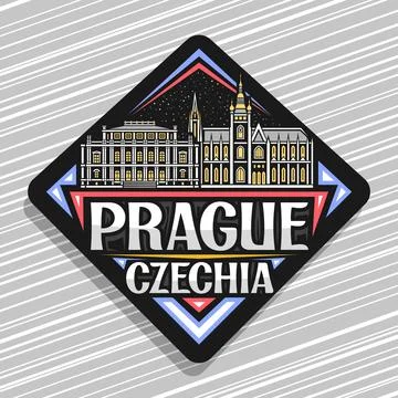Vector logo for Prague Stock Illustration