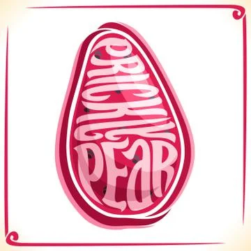 Vector logo for Prickly Pear Stock Illustration