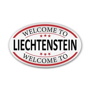 Vector logo for Principality of Liechtenstein, on white background. Stock Illustration