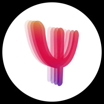 Vector logo of the psychologist. multi-layer psi symbol. Logo for a psycholog Stock Illustration