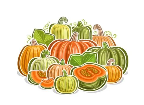 Vector logo for Pumpkins Stock Illustration