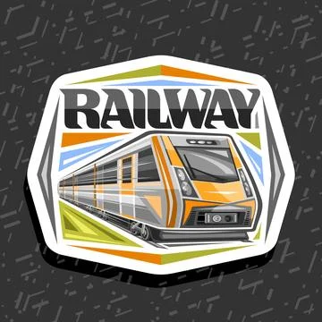 Vector logo for Railway Stock Illustration