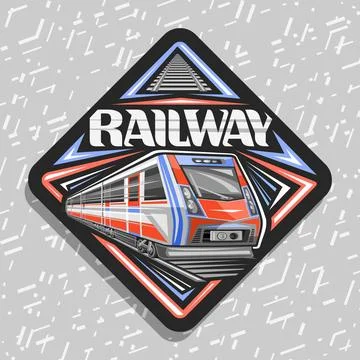 Vector logo for Railway Illustrazione stock